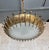 Gold Spanish 1960s Brutalist Gilt Metal Nail Design Sunburst Ceiling Fixture For Sale - Image 8 of 12