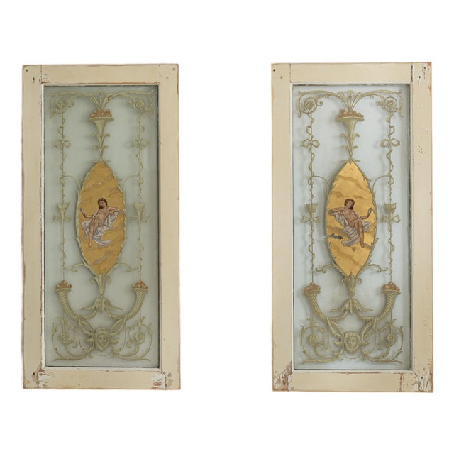19th Century France Antique White Stained Glass Window For Sale