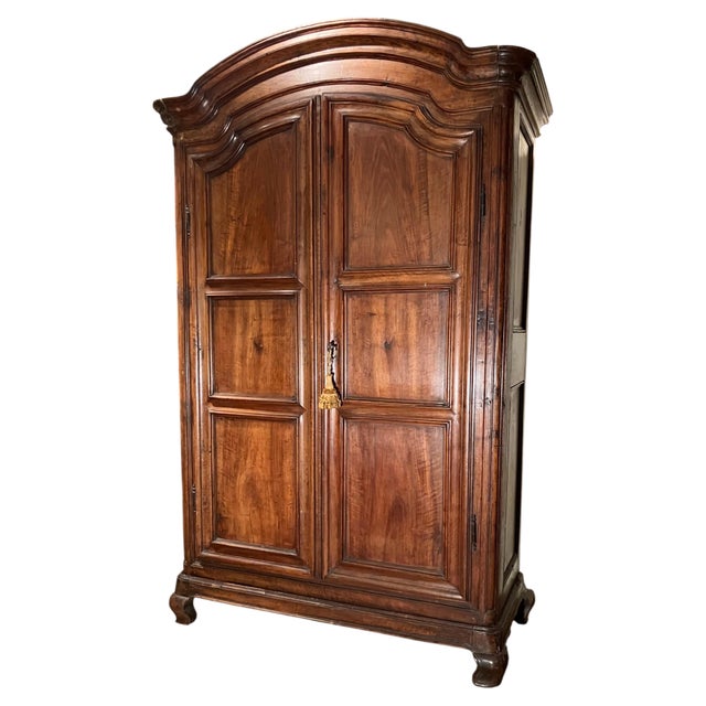 18th Century Italian Piedmontese Walnut Wardrobe For Sale - Image 13 of 13