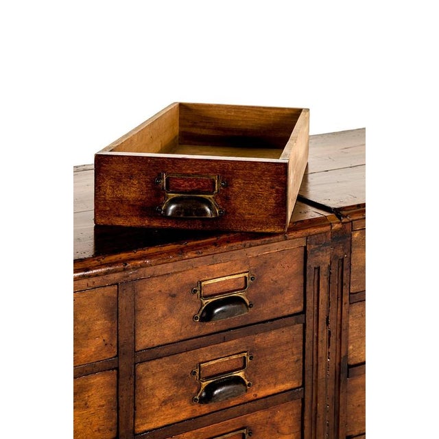 Large Mahogany Apothecary Drawers, Set of 2 For Sale - Image 13 of 16