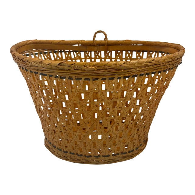 Vintage Woven Wall Basket Chairish
