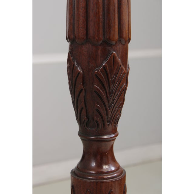 Rice Carved King Size Carved Mahogany Poster Bed For Sale - Image 14 of 16