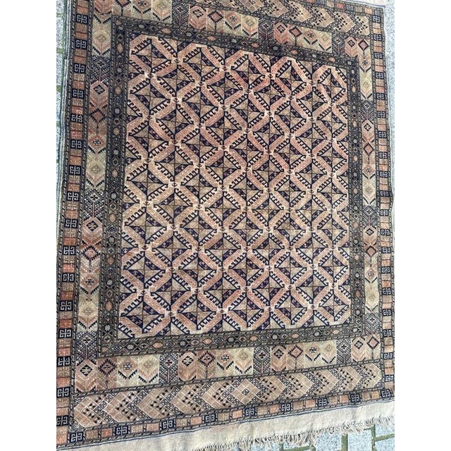 Beautiful fine Turkmen rug with nice tribal design and beautiful colours, very finely hand knotted with wool and silk...