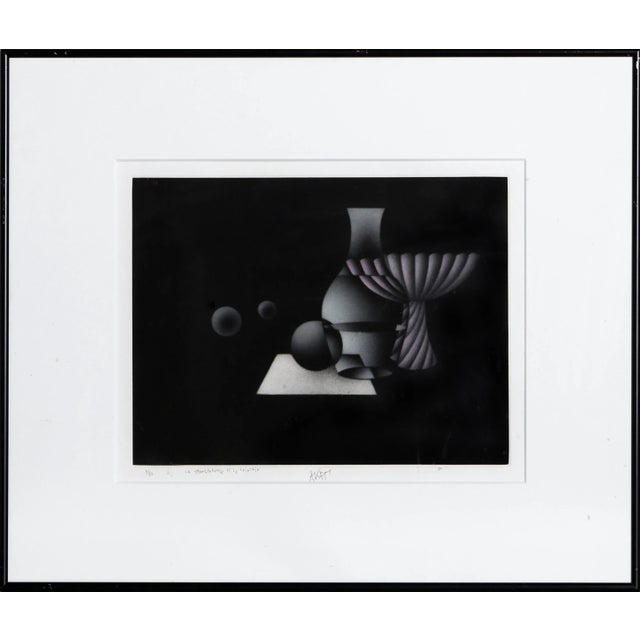 French Mario Avati, La Transparence Et Le Lointain, Mezzotint For Sale - Image 3 of 3