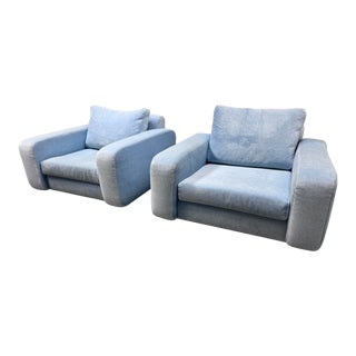 Lawson-Fenning Mesa Swivel Chairs, a Pair For Sale