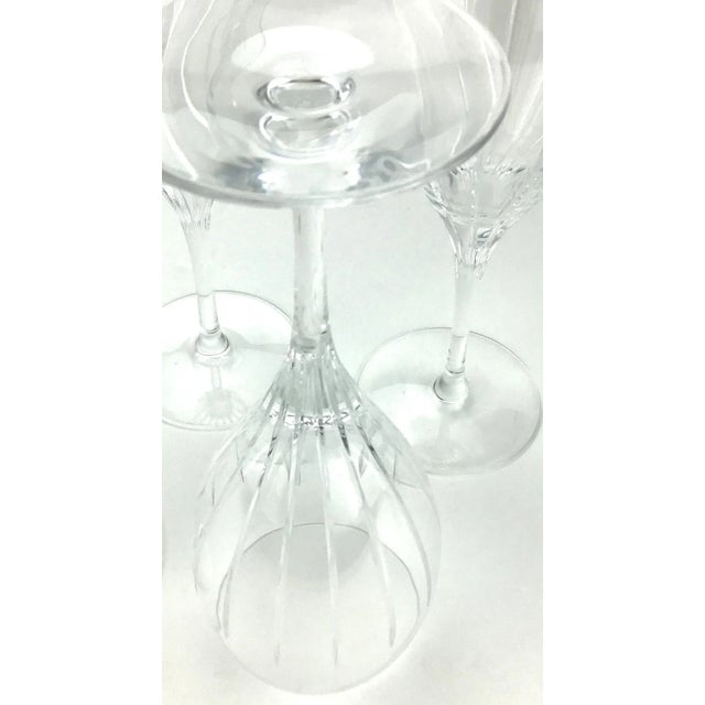 Vintage French Christofle Iriana Wine Glasses Set of 5 For Sale - Image 10 of 12