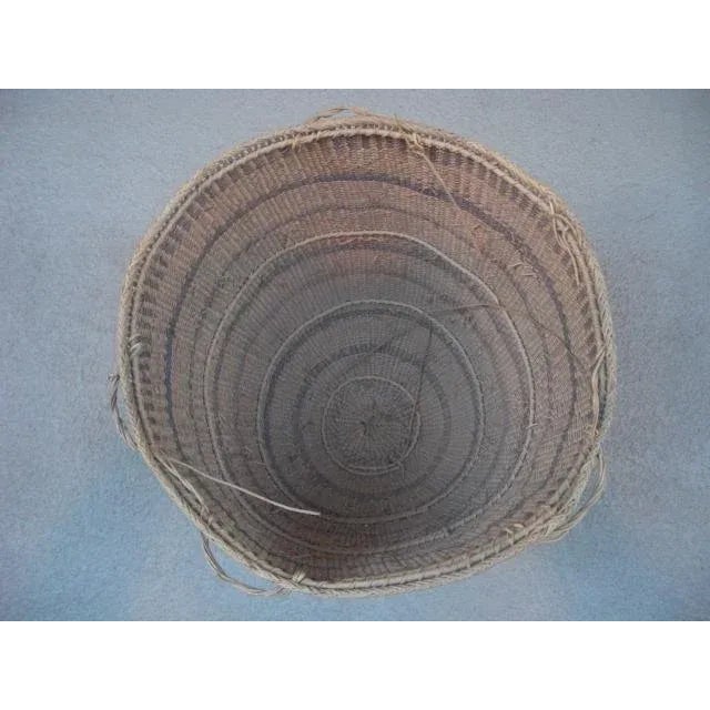 Mid 20th Century Vintage Striped Yanomami Gathering Basket For Sale - Image 5 of 9