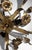 Vintage Italian Florentine Style Gilt Wrought Iron Flush Mount Ceiling Light For Sale - Image 10 of 18