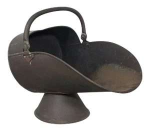 1870s Antique Helmet Scuttle EnglishCoal Bucket