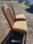 Wood Vintage Singer Furniture Italian Mediterranean Cane Back Dining Chairs For Sale - Image 7 of 8