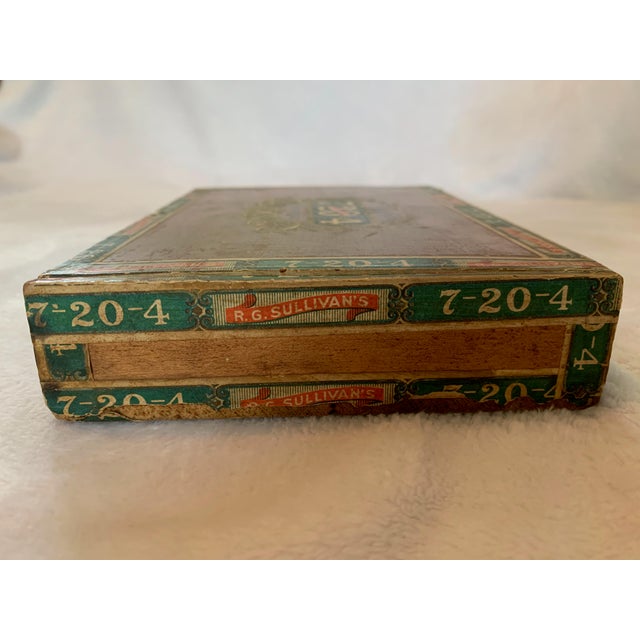 1940s Vintage 1940's R. G. Sullivan Cigar Box For Sale - Image 5 of 8
