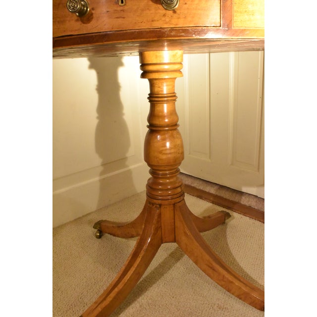Wood 19th Century English Regency Drum Table For Sale - Image 7 of 7