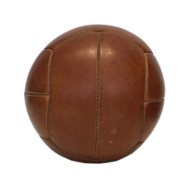 Vintage Leather 2 kg Medicine Ball For Sale