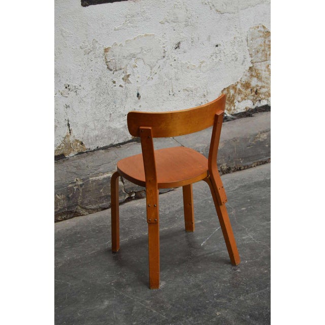 Wood Alvar Aalto Model 69 Bentwood Side Chair For Sale - Image 7 of 10