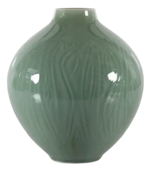 Large Art Dusty Green Vase by Nils Thorsson for Royal Copenhagen, 1950s