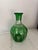 Late 20th Century Emerald Green Cut-to-Clear Crystal Bud Vase Carafe For Sale - Image 5 of 12