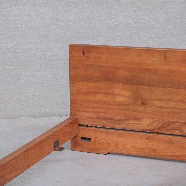 Mid-Century L02A Single Bed in Elm by Pierre Chapo For Sale - Image 10 of 13