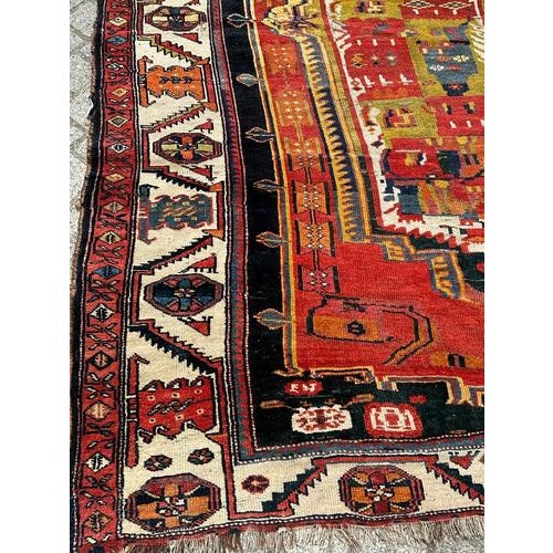 Textile Colourful Kurdish Rug, 1890s For Sale - Image 7 of 18