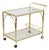 Hollywood Regency Faux Bamboo and Glass Bar Cart by Orsenigo, Italy, 1970s For Sale
