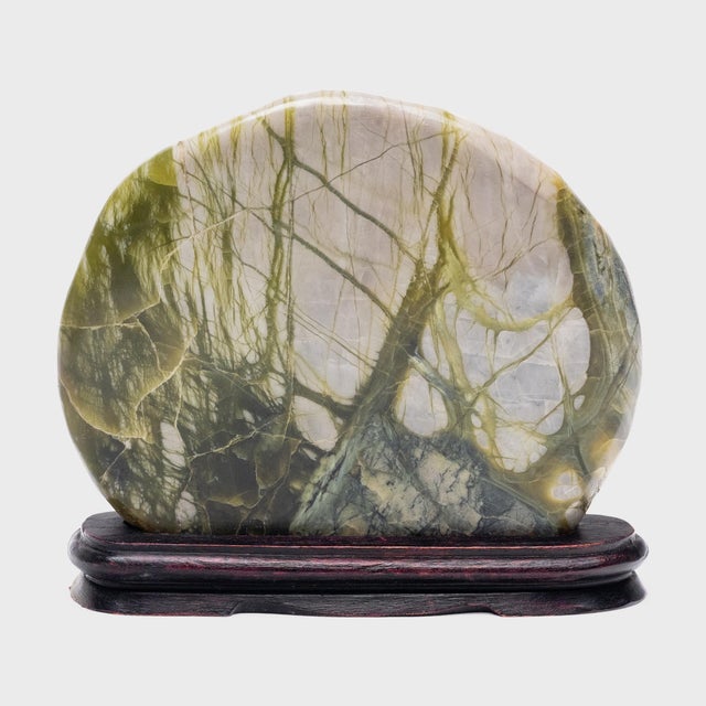 Petite Greenery Meditation Stone Sculpture For Sale - Image 4 of 6