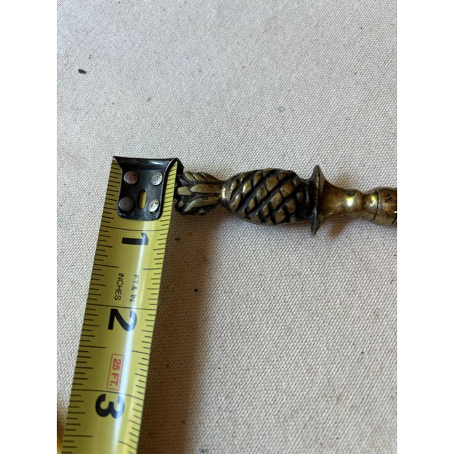 Metal 1970s England Brass Letter Opener Pineapple Design For Sale - Image 7 of 8