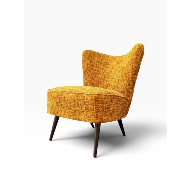 OVERVIEW A mid-century Danish modern cocktail chair with a compact, armless form that suits a bedroom, entry, dressing...