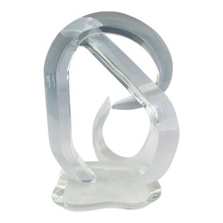 1970s Hivo Van Teal Bio Morphic Lucite Sculpture For Sale