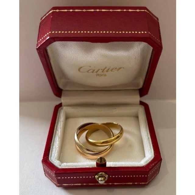 Vintage Trinity Ring in Three-Tone Gold from Cartier, 1997 For Sale - Image 11 of 11
