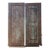 Indian Iron Mounted Painted Teak Panelled Double Door For Sale