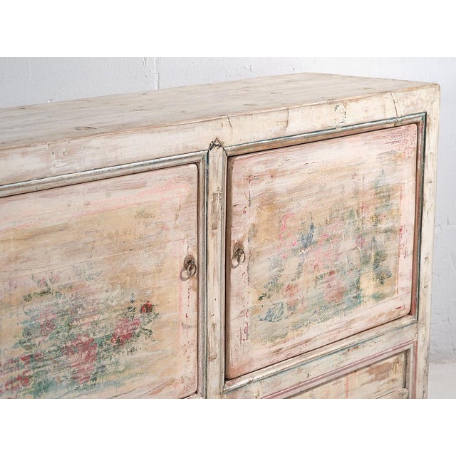 Antique white wooden sideboard (c.1870) Approximate age: 150 years Material: Elm Origin: China Our antique wooden...