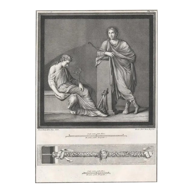 1760 Classical Greek or Roman Engraving For Sale