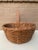Antique Early 20th Century American Splint Oak Gathering Basket For Sale - Image 10 of 11