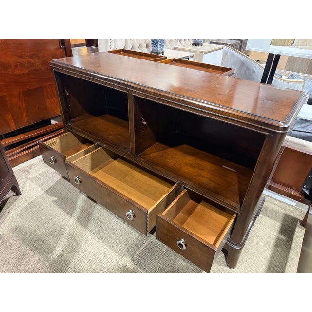 2020s Thomasville Mahogany Media Console For Sale - Image 5 of 6