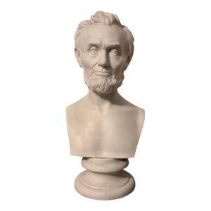 Antique 19th Century Parian Porcelain Portrait Library Bust of President Abraham Lincoln by Martin Milmore Circa 1865