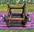 Vintage Spanish Revival Woven Leather Strap Rolling Footstool For Sale - Image 10 of 13