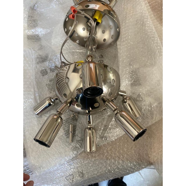 Glass Sputnik Pendant Light by Simoeng For Sale - Image 7 of 12