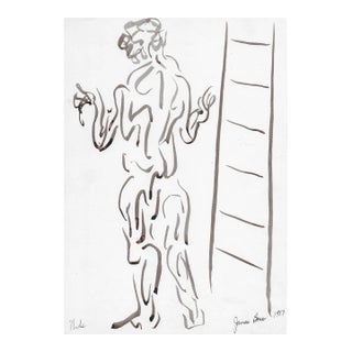 1957 James Bone Mid Century Figure Painting For Sale