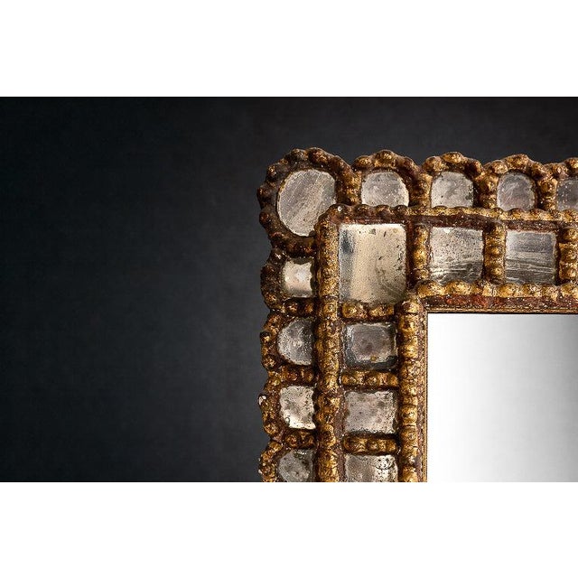 Peruvian Baroque Rectangular Sunburst Mirror, 1890-1920s, Unknown For Sale In New York - Image 6 of 13
