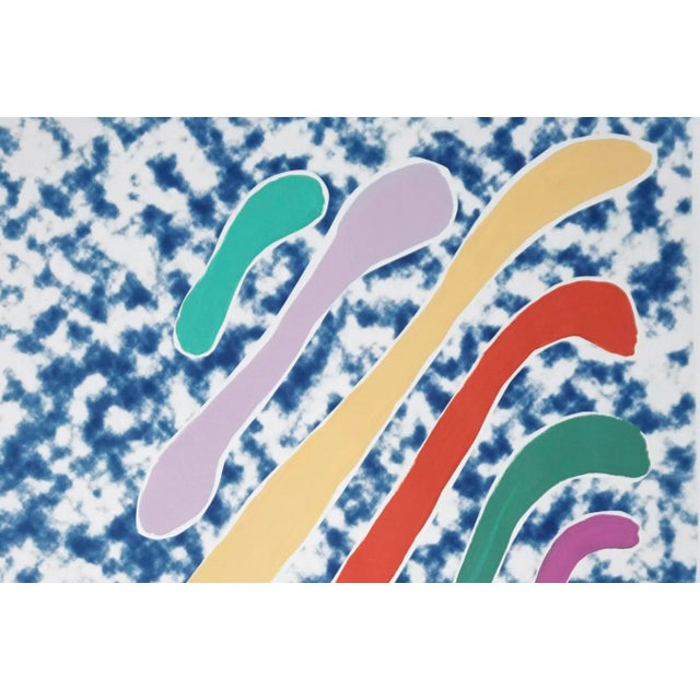 2020s 2020 "Pastel Dreamy Drips" Mixed-Media Cyanotype by Kind of Cyan For Sale - Image 5 of 9