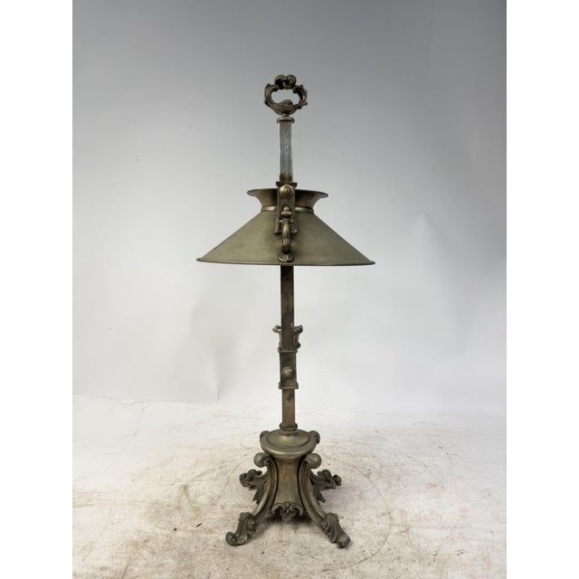 Vintage English Adjustable Table Light, 1920s For Sale - Image 6 of 15