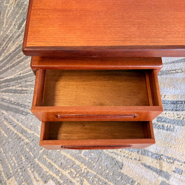 1970s 1970s G Plan Fresco Floating Teak Desk by v.b. Wilkins For Sale - Image 5 of 9