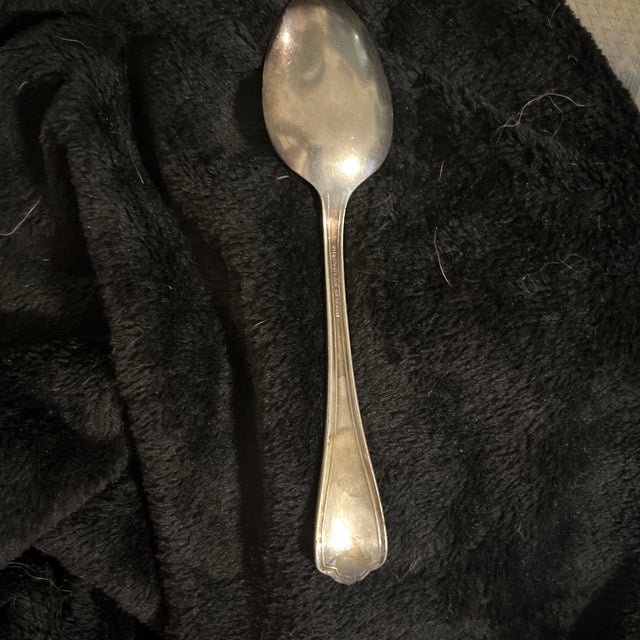 Metal Vintage u.s. Coast Guard Silver-Plated Flatware Piece Made by International Silver Co. - 3 pcs For Sale - Image 7 of 9