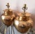 Brass Vintage Pair of Hammered Brass Table Lamps For Sale - Image 8 of 12