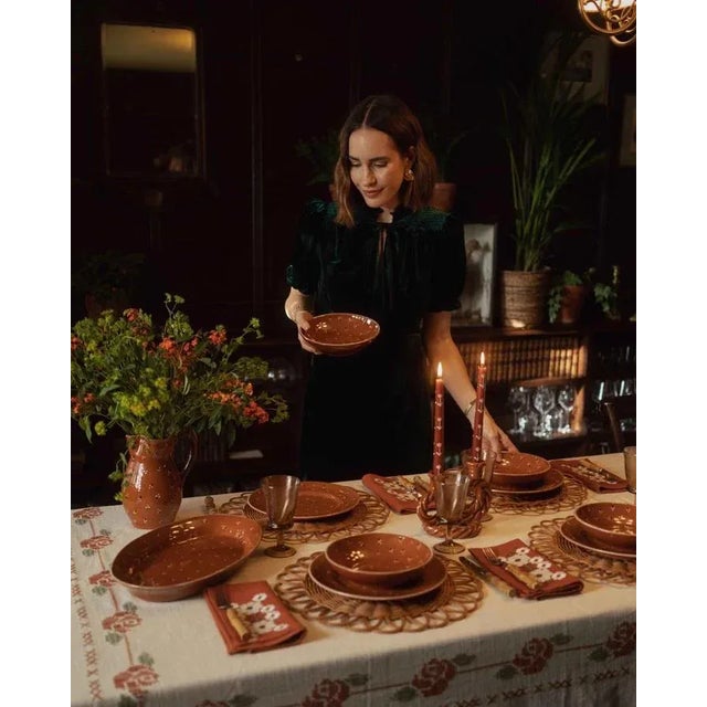 English Sharland England Dotty Pasta Bowl, Set of 4 For Sale - Image 3 of 3