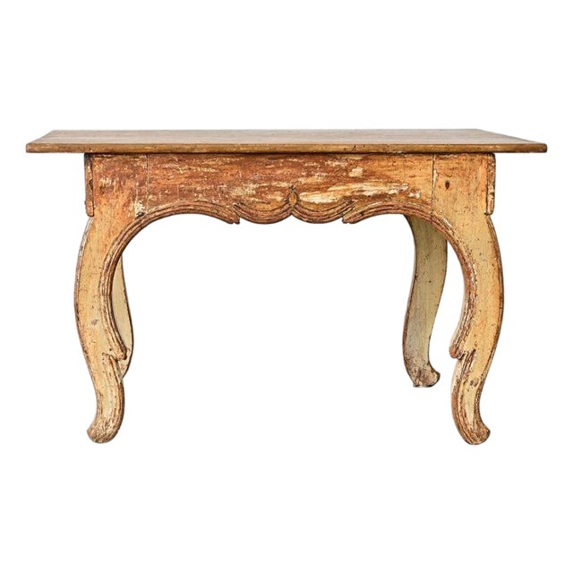 Norwegian 18th Century Rococo Painted Table For Sale