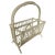 Mid Century Modern rattan bamboo magazine rack stand attributed to Franco Albini. This modernist Italian style floor...