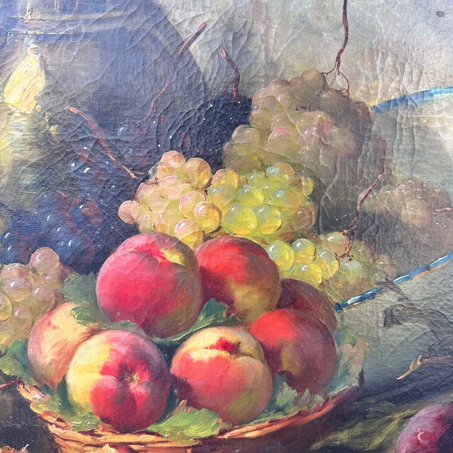 Alfred-Arthur Brunel De Neuville, Bodegón De Frutas, 1800s, Oil on Canvas For Sale - Image 18 of 18