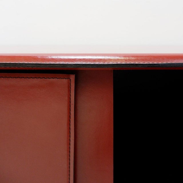 Leather Sideboard attributed to De Couro, Brazil, 1980s For Sale - Image 10 of 16