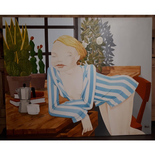 Antonio Abellan, 1990s, Oil on Canvas For Sale - Image 4 of 7