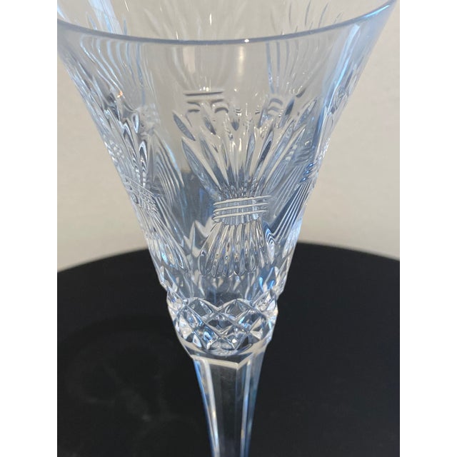 Glass Waterford Crystal Millennium Toasting Flutes w/ box- a Pair For Sale - Image 7 of 9